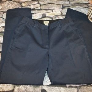 LL. Bean Women's Navy Blue Khaki Pants Size 6